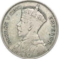 1933  New Zealand 1/2 crown George V, 1