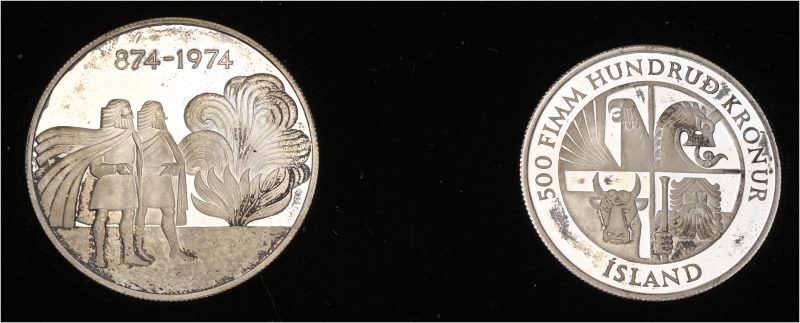 1974 Island 500 og 1000 kronur, 0