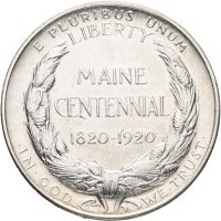 1920 USA 1/2 dollar Maine Centennial, riper, 1/1+