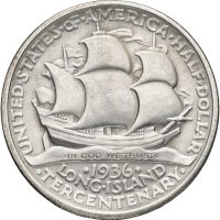 1936 USA 1/2 dollar Long Island Tercentenary, 1+
