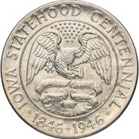 1946 USA 1/2 dollar, Iowa Statehood Centennial, 1+/01