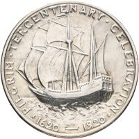 1920 USA 1/2 dollar Pilgrim Tercentenary, 01