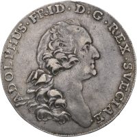 1771 Sverige riksdaler Adolf Fredrik (1751-1771), 1+