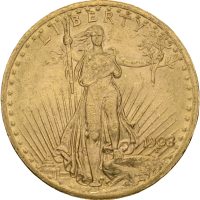 1908 USA 20 dollars, uten motto, 1+/01