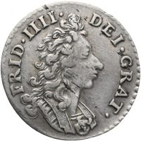 1703 8 skilling Frederik IV (1699-1730), blankettfeil, 1+