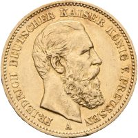1888 A Preussen 20 mark Friedrich III, Berlin, 01