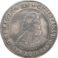 1643 Sverige riksdaler Kristina (1632-1654), 1+/01