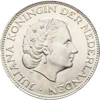 1960 Nederland 2 1/2 gulden Juliana (1948-1980), prakt, 0