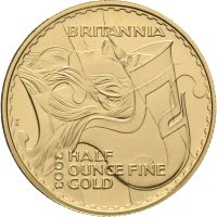 2003 England 50 pounds Elizabeth II, gull, opplag 2075 stk., prf.