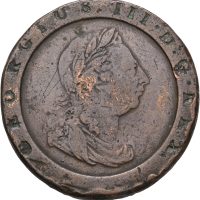 1797 England 2 penny George III (1760-1820), Cartwheel, 1-