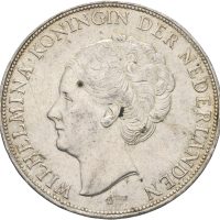 1939 Nederland 2 1/2 gulden Wilhelmina (1890-1948), 1+/01