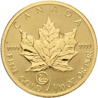 2001 Canada 5 dollars Elizabeth II, 1/10 oz gull, 0