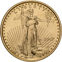 2007 USA 10 dollars, 1/4 oz gull, BU