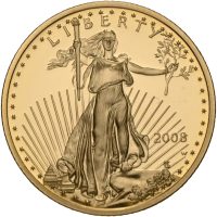 2008 USA 10 dollars, 1/4 oz gull, proof