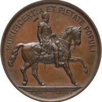 1875 Avdukningen av Carl Johan monumentet, bronse, 01