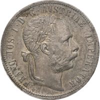 1877 Østerrike florin Franz Josef, 1+