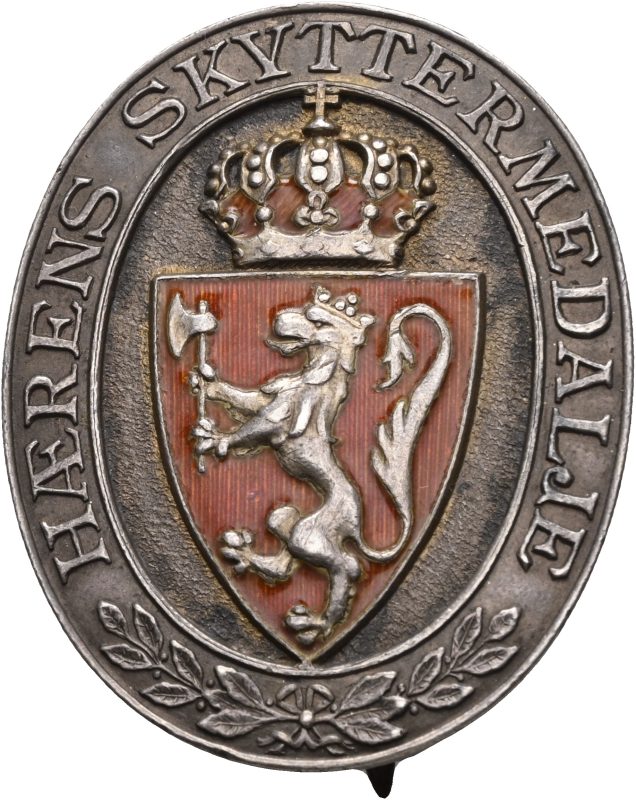 Hærens skyttermedalje, innstiftet 1910, sølv, 01