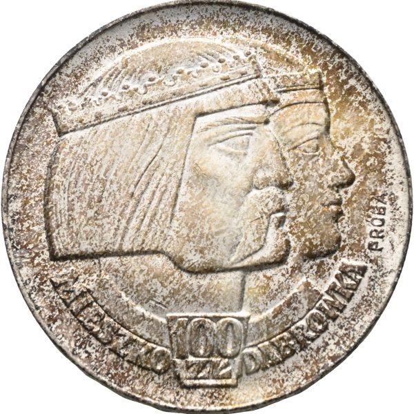 1966 Polen 100 zlotych, 1000 år Polen, prøve, 0/01