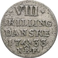 1733 8 skilling Christian VI, 1