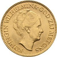 1926 Nederland 10 gulden Wilhelmina, 0/01