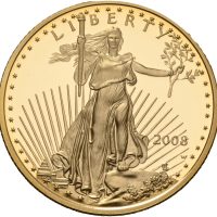 2008 USA 10 dollars, 1/4 oz gull, proof