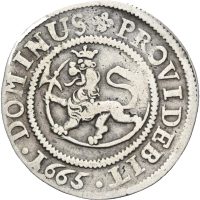 1665 8 skilling Frederik III, 1