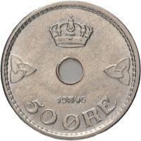 1946 50 øre Haakon VII, 0