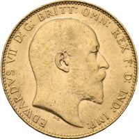 1909 England sovereign Edward VII, 01