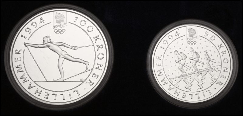 1994 OL Lillehammer sølvpar nr. 1, Langrennsløper og Familie på tur, proof