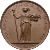 Det Kongelige Selskap for Norges Vel, Det grønnes over grøde, bronse, 42 mm, 01
