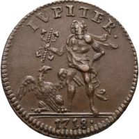 1718 Sverige daler SM Karl XII, Jupiter, 1+