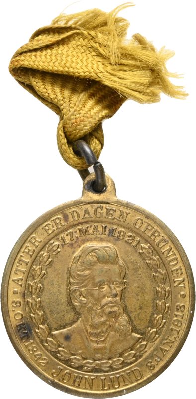 1921 17. mai, John Lund, forgylt bronse, 01