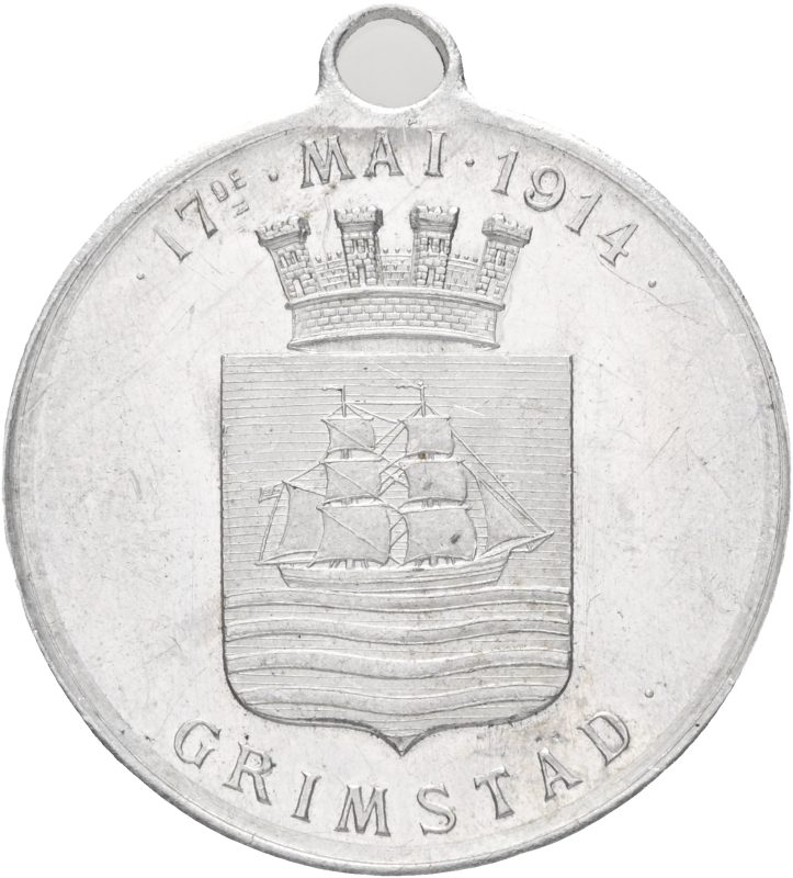 1914 17. mai Grimstad, aluminium, 01