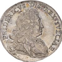 1734 Sverige 1/2 riksdaler Fredrik I, 1+/01