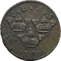 1719 Sverige öre Ulrika Eleonora,overpreget.