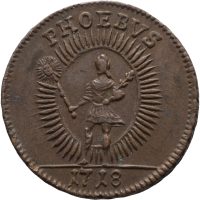 1718 Sverige daler SM Karl XII, Phoebus, 1+