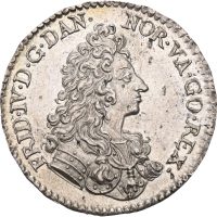 1700 2 mark Frederik IV, 0/01