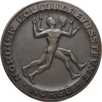Nordisk politi idrettsstevne, bronse, 60 mm, 01