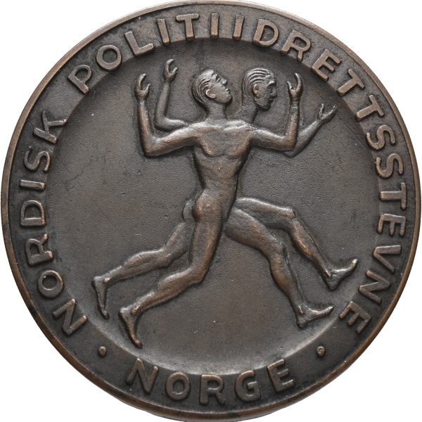 Nordisk politi idrettsstevne, bronse, 60 mm, 01