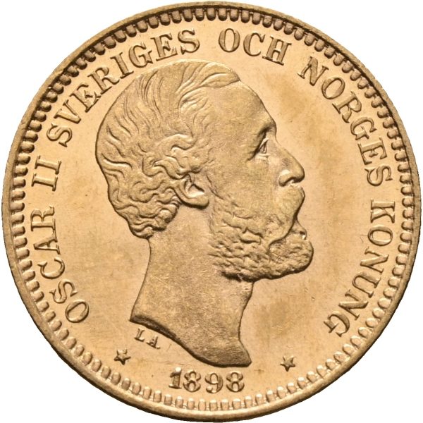 1898 Sverige 20 kronor Oskar II (1872-1907), 0/01