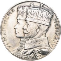 1935 England Official Silver Jubilee Medal, P. Metcalfe, sølv, 32 mm, 0/01