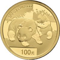 2008 China 100 yuan Panda, 1/4 oz gull, proof