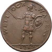 1717 Sverige daler SM Karl XII, Wett och wapen, 1+