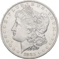 1883 CC USA dollar, Carson City, 0/01