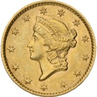 1853 USA dollar, Liberty Head, type I, 1+