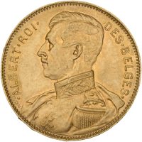 1914 Belgia 20 francs Albert I, 01