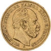 1884 A Preussen 20 mark Wilhelm I, 1/1+