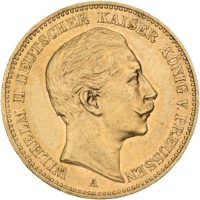 1900 A Preussen 20 mark Wilhelm II, 1+