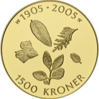 2003 1500 kroner, hundreårsmynten i gull nr. 1, proof