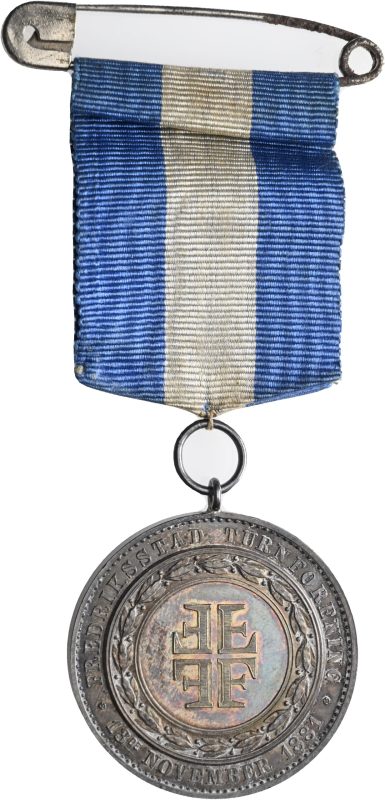 Fredrikstad turnforening, Throndsen, sølv, 31 mm, 01